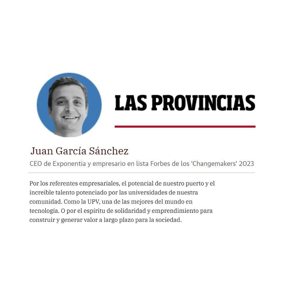Juan García escogido por las provincias como 1 de los 100 valencianos por los que sentirse orgulloso 