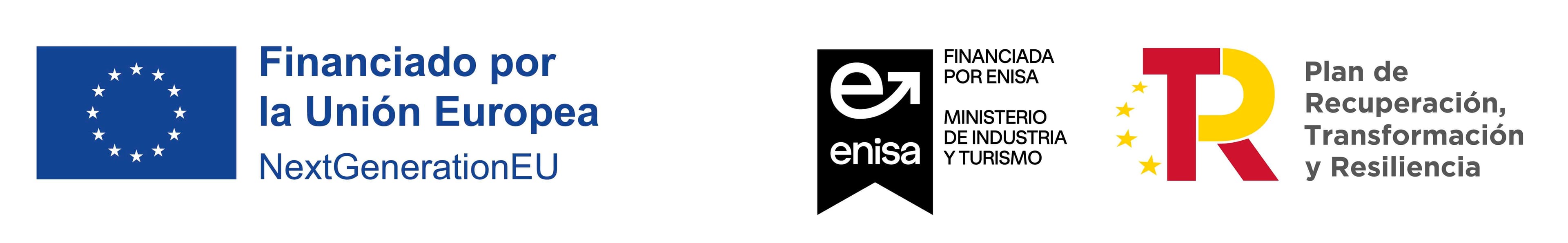 Financiado por la Unión Europea — NextGenerationEU. Financiada por ENISA, Ministerio de Industria y Turismo. Plan de Recuperación, Transformación y Resiliencia.
