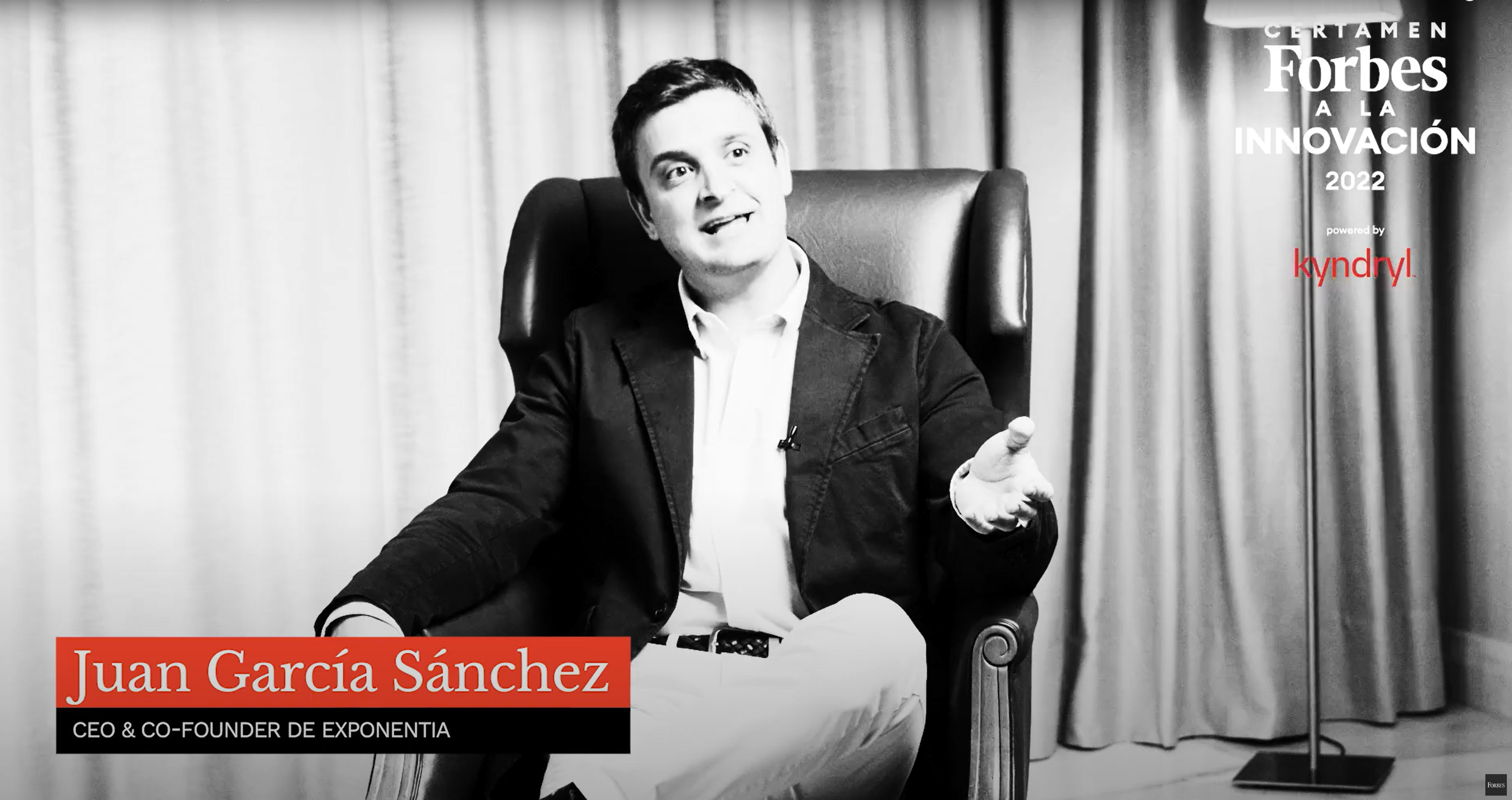 Juan García Sánchez valora el reconocimiento de Forbes a Exponentia como startup más innovadora