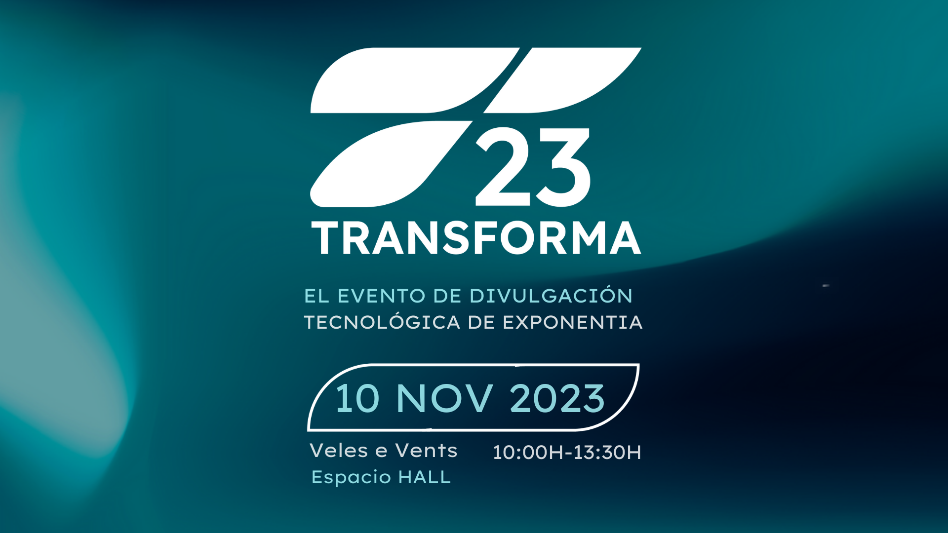 Save the date | El viernes 10 de Noviembre celebramos Transforma23, evento anual de Exponentia.