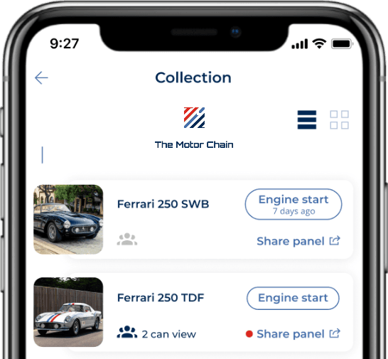 The Motor Chain, documentation of classic vehicles on Blockchain